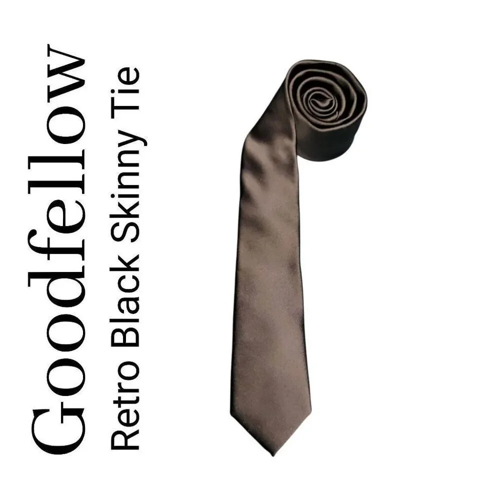 Goodfellow Retro Black Skinny Tie